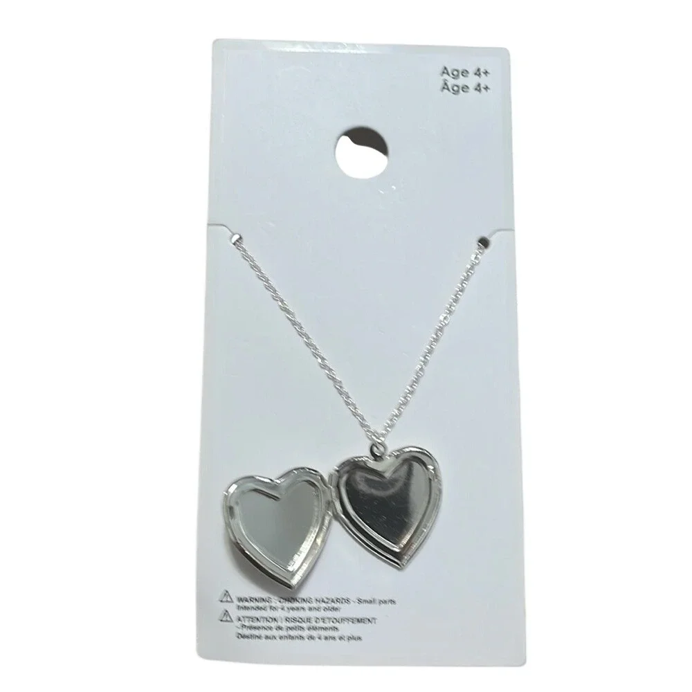 Kids BFF Necklace Bundle Heart Locket Bunny Rabbit Initial C‎ Wing 4-Pack New